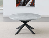 Keyla Faux-Marble Round Cocktail Table from Steve Silver - Luna Furniture