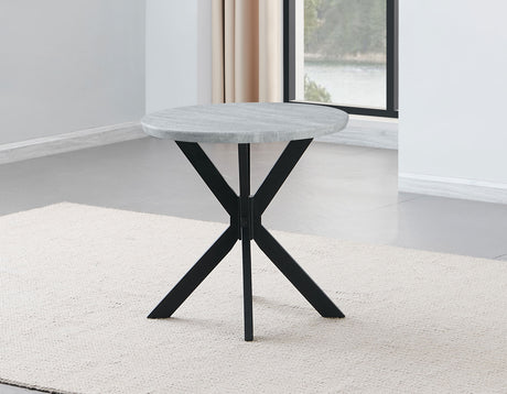 Keyla Faux-Marble Round End Table from Steve Silver - Luna Furniture