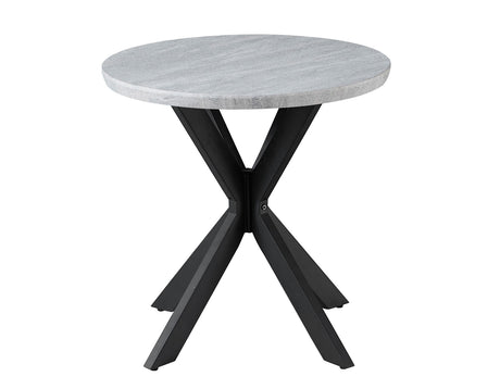 Keyla Faux-Marble Round End Table from Steve Silver - Luna Furniture