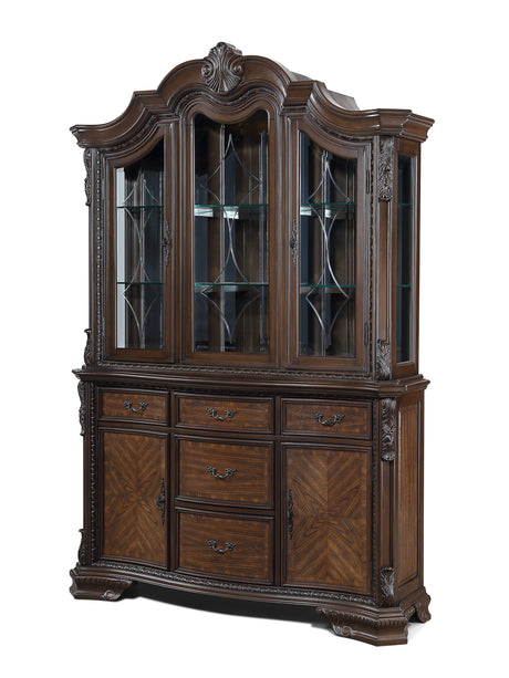 Kiera Coffee Brown China Cabinet from Crown Mark - Luna Furniture