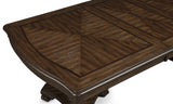 Kiera Coffee Brown Formal Extendable Dining Table from Crown Mark - Luna Furniture