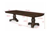 Kiera Coffee Brown Formal Extendable Dining Table from Crown Mark - Luna Furniture