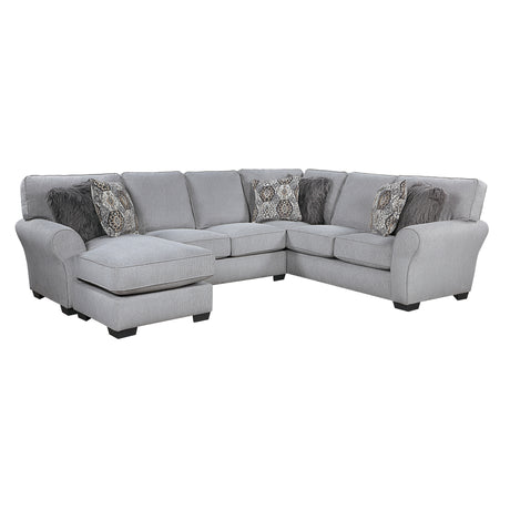 9679GY*SC (2)2-Piece Reversible Sectional from Homelegance - Luna Furniture