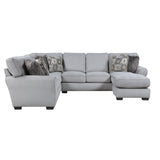 9679GY*SC (2)2-Piece Reversible Sectional from Homelegance - Luna Furniture