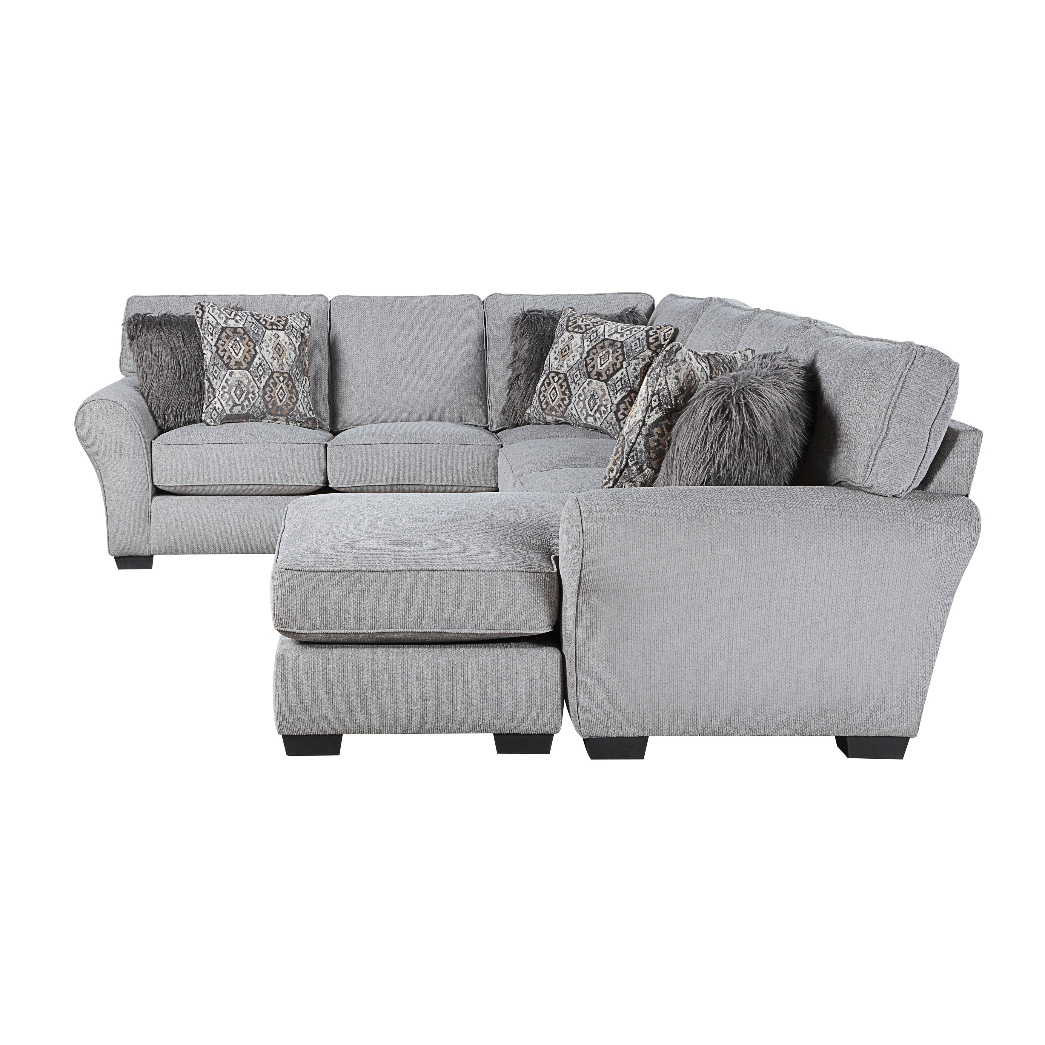 Homelegance Kieran Gray 2-Piece Reversible Sectional – Luna Furniture