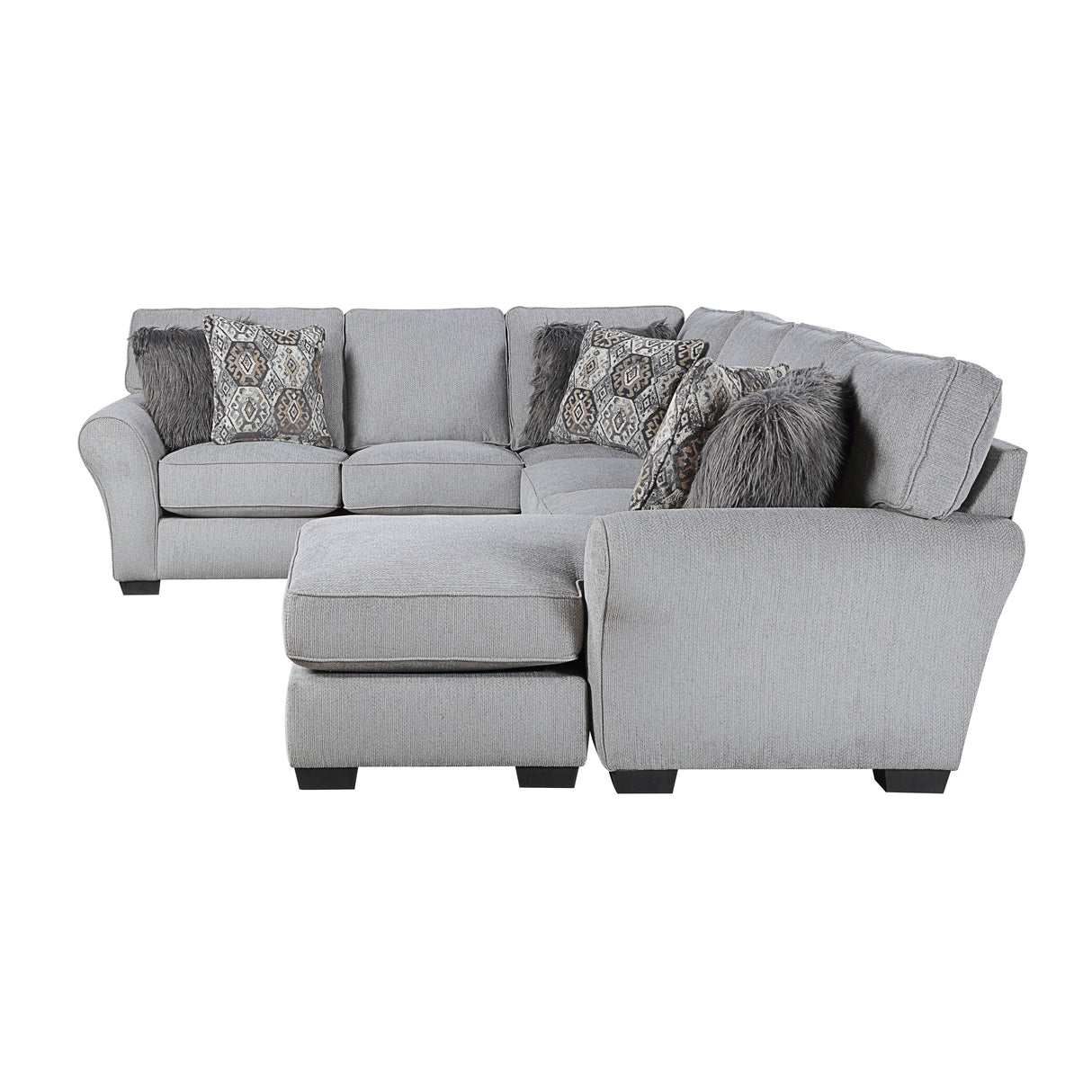 9679GY*SC (2)2-Piece Reversible Sectional from Homelegance - Luna Furniture