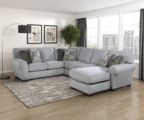 9679GY*SC (2)2-Piece Reversible Sectional from Homelegance - Luna Furniture