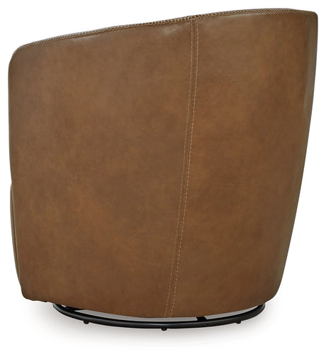 Kierreys Caramel Swivel Chair from Ashley - Luna Furniture