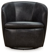 Kierreys Midnight Swivel Chair from Ashley Furniture - Luna Furniture