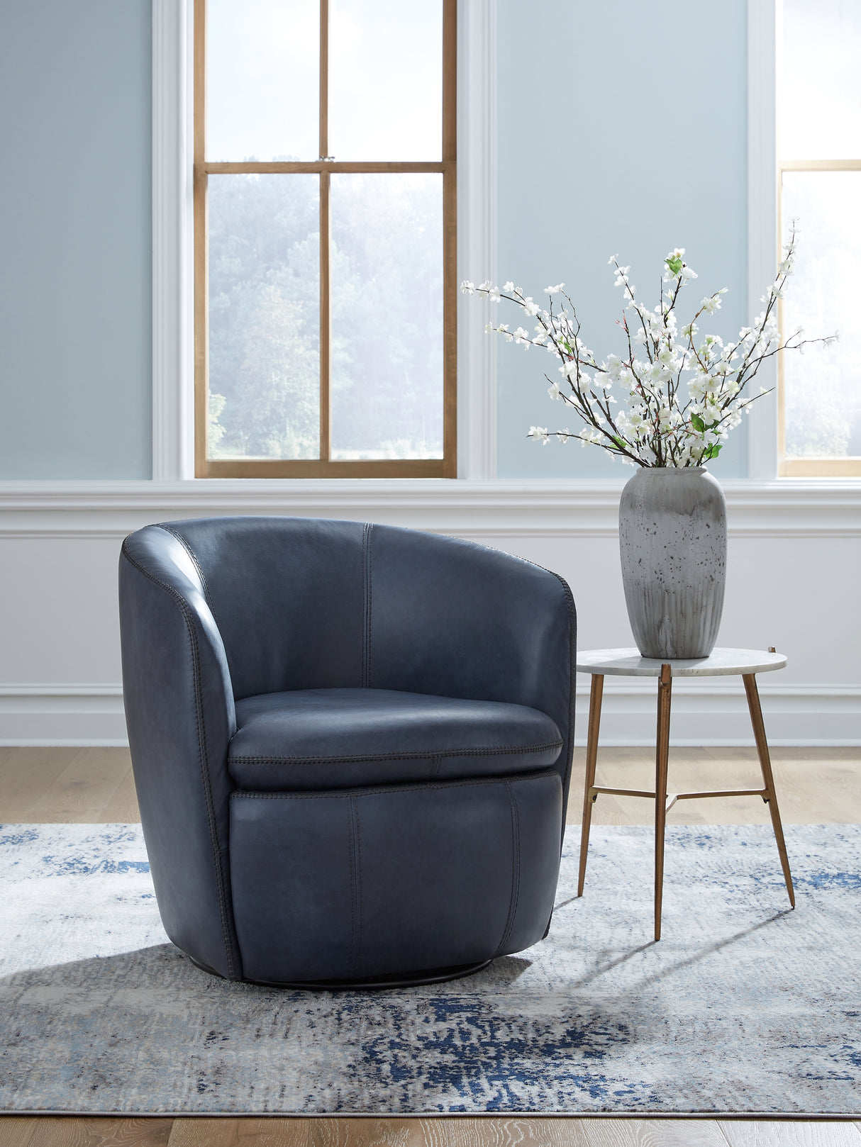 Kierreys Ocean Swivel Chair from Ashley Furniture - Luna Furniture