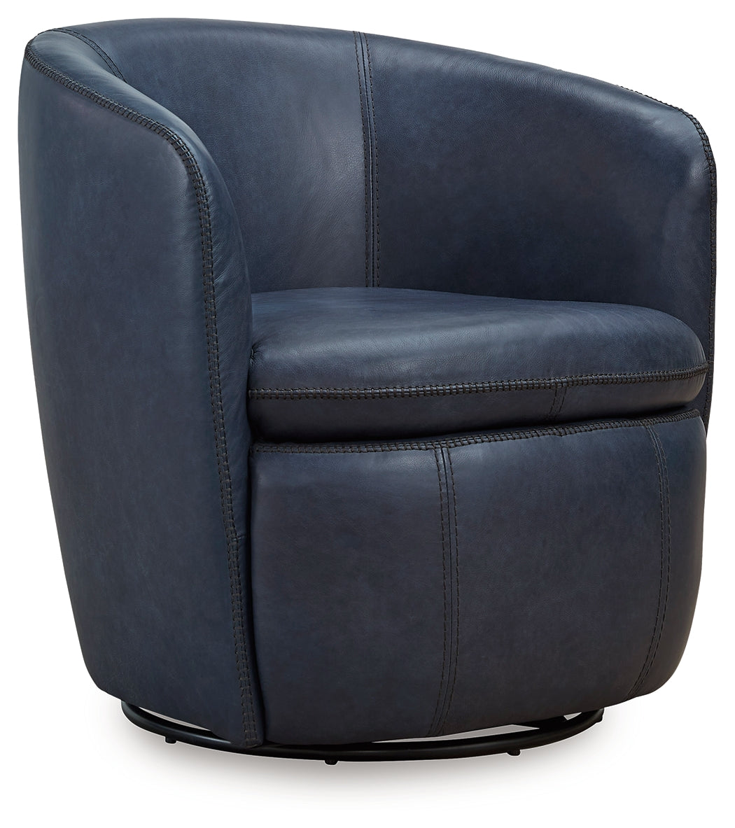 Kierreys Ocean Swivel Chair from Ashley Furniture - Luna Furniture
