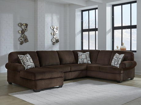 Kimlee Chocolate 3-Piece LAF Sectional from Ashley - Luna Furniture