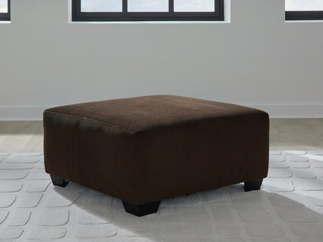 Kimlee Chocolate Oversized Accent Ottoman from Ashley - Luna Furniture