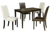 Kimonte Multi Dining Table and 4 Chairs from Ashley - Luna Furniture