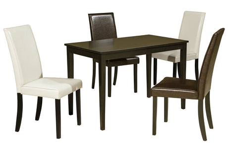 Kimonte Multi Dining Table and 4 Chairs from Ashley - Luna Furniture