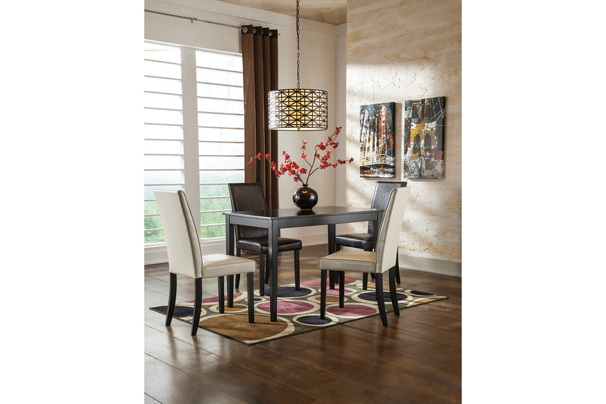 Kimonte Multi Dining Table and 4 Chairs from Ashley - Luna Furniture