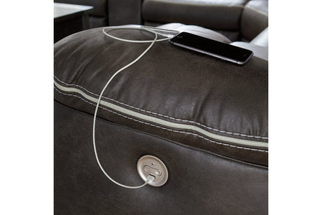 Kincord Midnight 3-Piece Power Reclining Sectional from Ashley - Luna Furniture