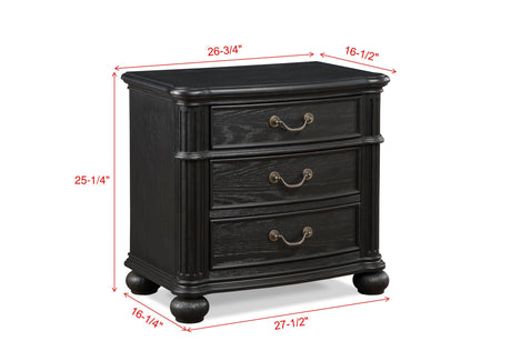 Kingsbury Espresso Nightstand from Crown Mark - Luna Furniture