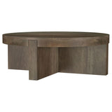 Kinkaid Brown 3-Piece Solid Wood Coffee and End Table Set from Coaster - Luna Furniture