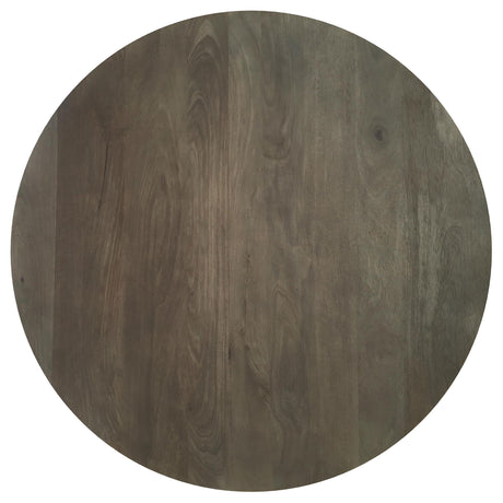 Kinkaid Brown Round Solid Mango Wood Coffee Table from Coaster - Luna Furniture