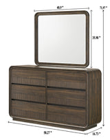 Kinkaid Warm Wood Dresser Top (Mirror Only) from Crown Mark - Luna Furniture