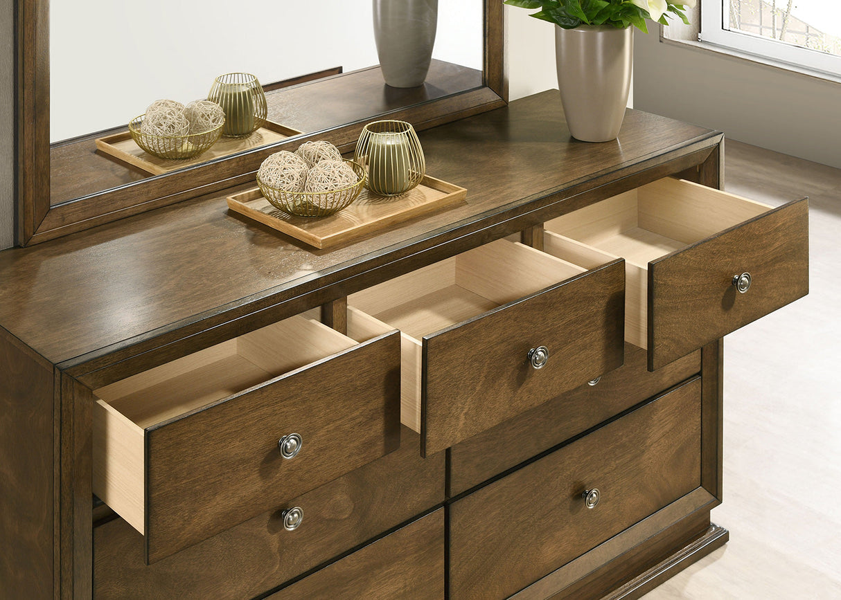 Furniture of America Kirkham Walnut 7-Drawer Dresser – Luna Furniture Furniture of America Kirkham Walnut 7-Drawer Dresser – Luna Furniture