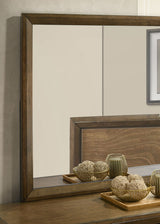 Kirkham Walnut Mirror (Mirror Only) from Furniture of America - Luna Furniture