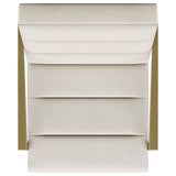 Kirra Cream and Gold Upholstered Accent Armchair with Metal Frame from Coaster - Luna Furniture