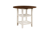 Kiwi White Wash 5-Piece Counter Height Set from Homelegance - Luna Furniture