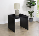 Knapp Black Square Side End Table from Coaster - Luna Furniture