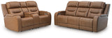 Knightington Caramel Power Reclining Living Room Set from Ashley - Luna Furniture
