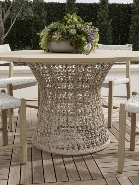 Knit Outdoor 54" Round Dining Table from Essentials For Living - Luna Furniture