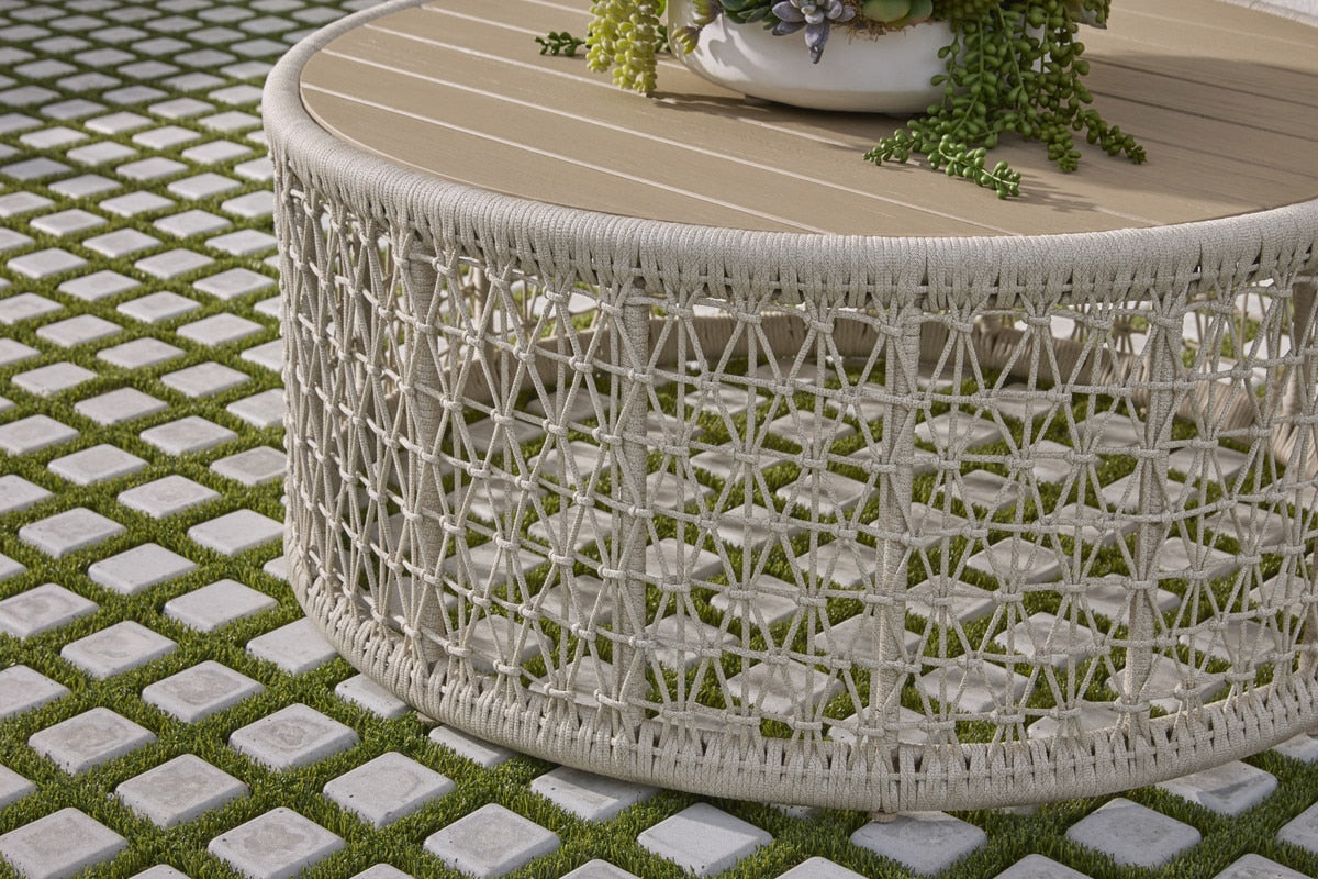 Knit Outdoor Round Coffee Table from Essentials For Living - Luna Furniture