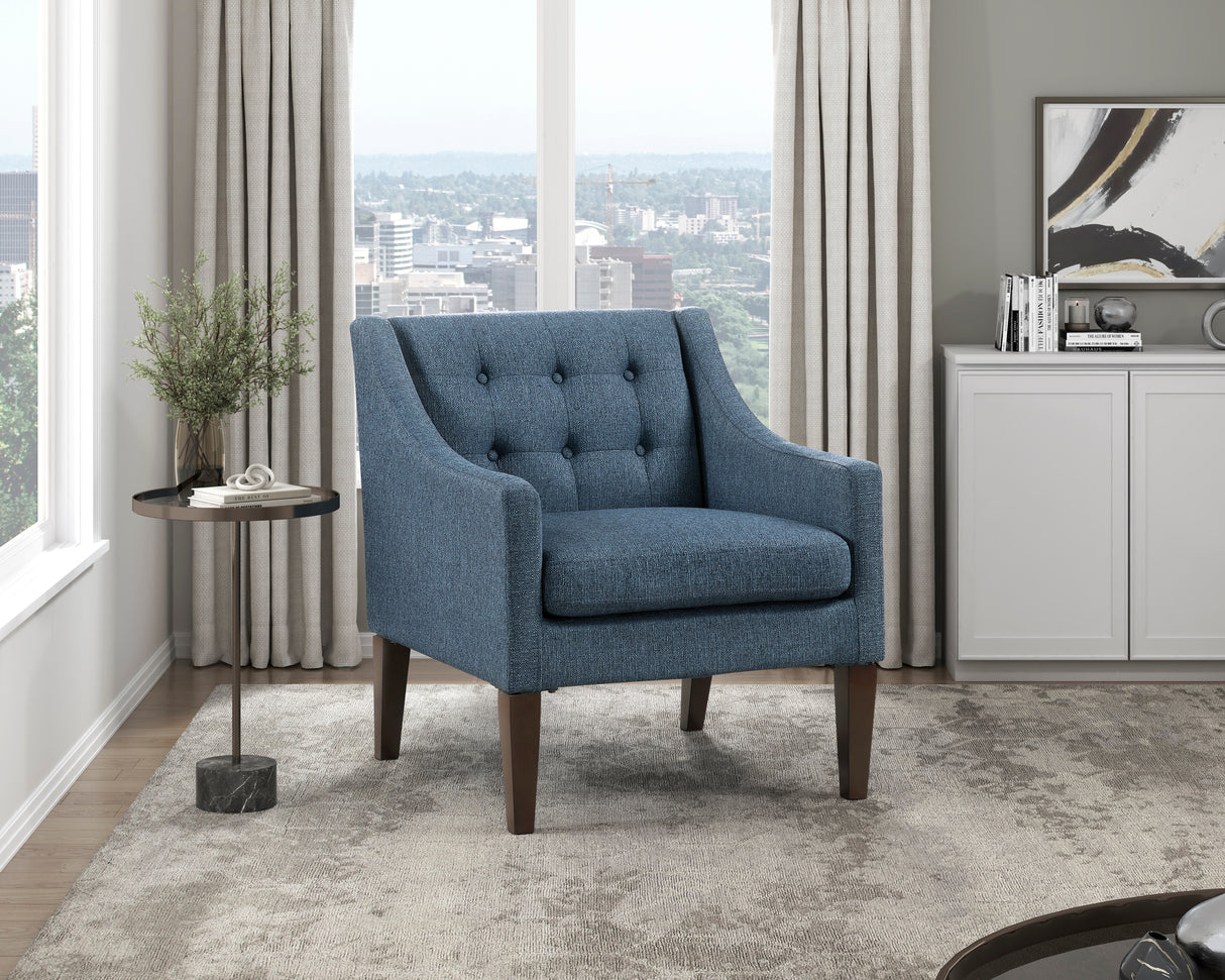 Knox Blue Accent Chair from Homelegance - Luna Furniture