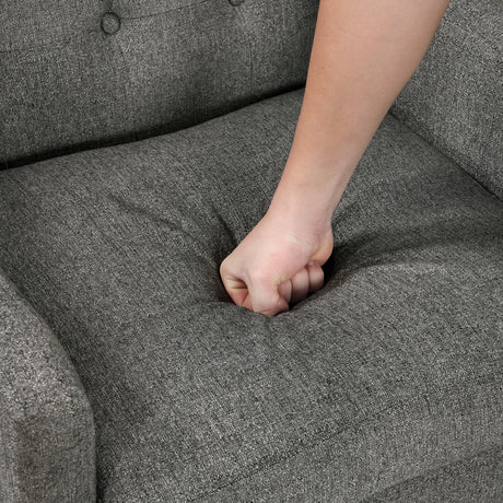 Knox Dark Gray Accent Chair from Homelegance - Luna Furniture