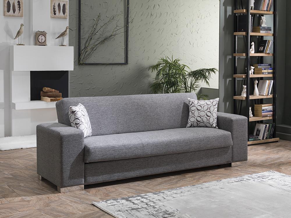 Kobe Diego Gray 3-Seat Sleeper Sofa from Bellona - Luna Furniture