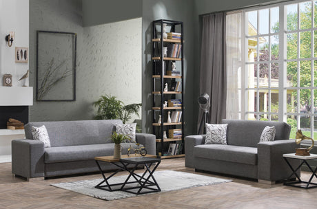 Kobe Diego Gray Loveseat from Bellona - Luna Furniture