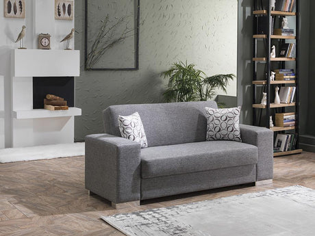 Kobe Diego Gray Loveseat from Bellona - Luna Furniture
