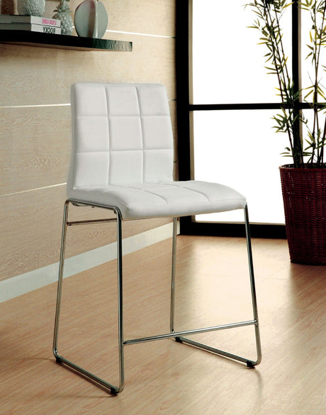 Kona White Counter Height Chair from Furniture of America - Luna Furniture