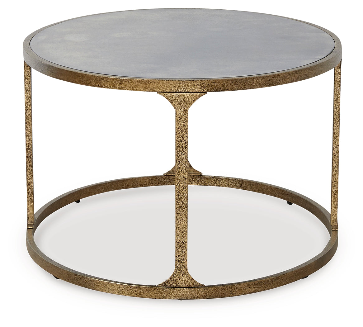 Korajane Antique Gold Coffee Table from Ashley - Luna Furniture