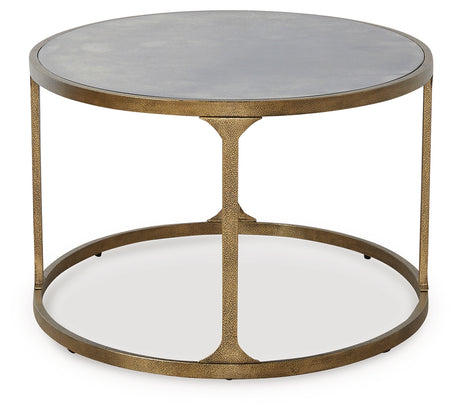 Korajane Antique Gold Coffee Table from Ashley - Luna Furniture