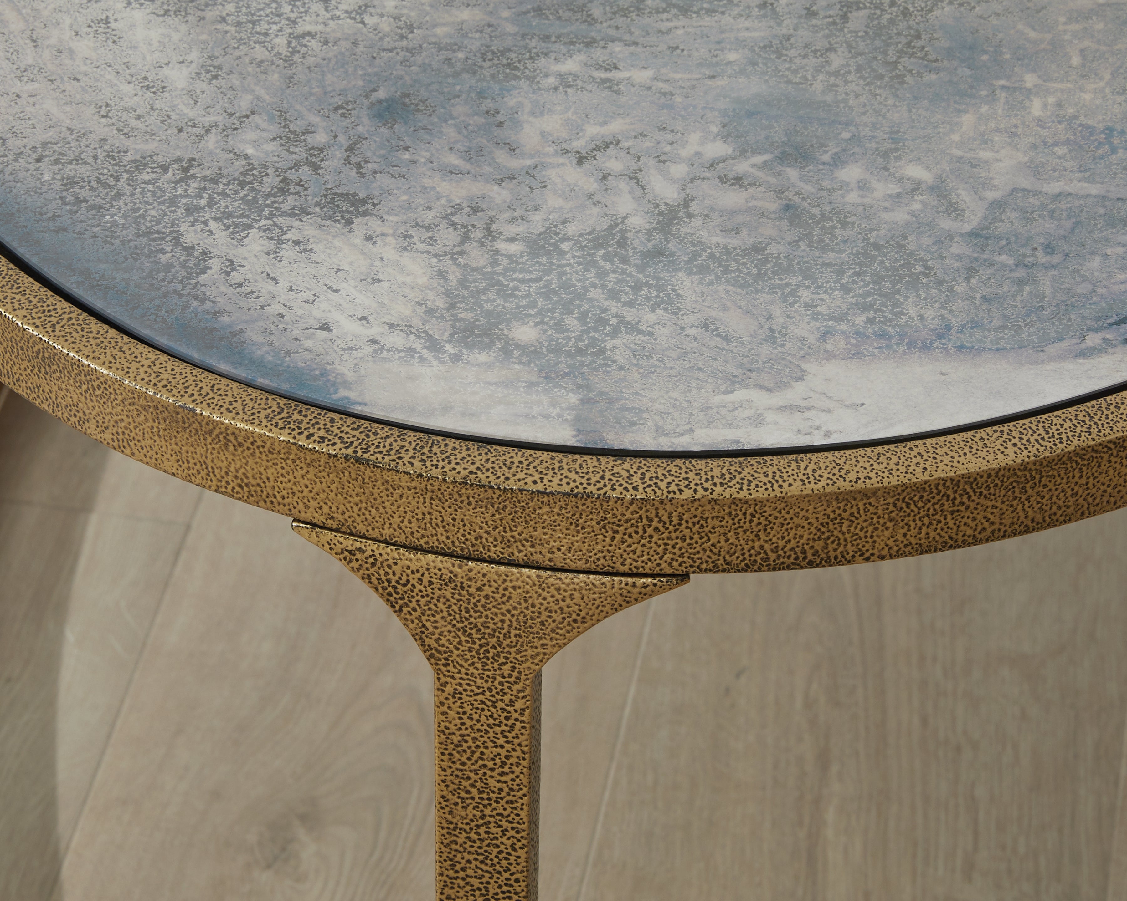 Ashley Korajane Antique Gold Coffee Table – Luna Furniture