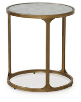 Korajane Antique Gold End Table from Ashley - Luna Furniture