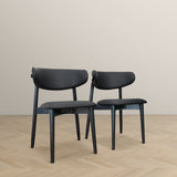 Korbin Dining Chair (Black PU) from Ashcroft Furniture - Luna Furniture