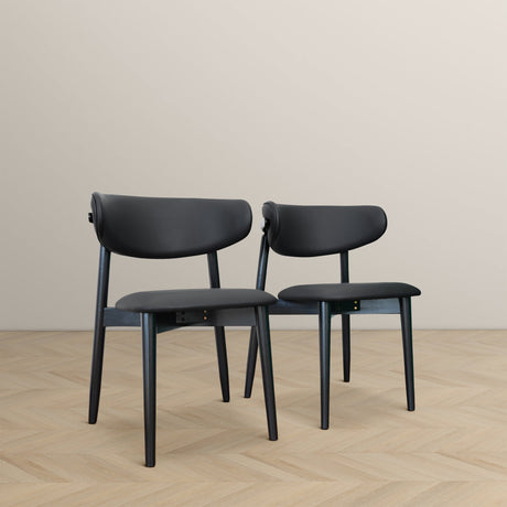 Korbin Dining Chair (Black PU) from Ashcroft Furniture - Luna Furniture