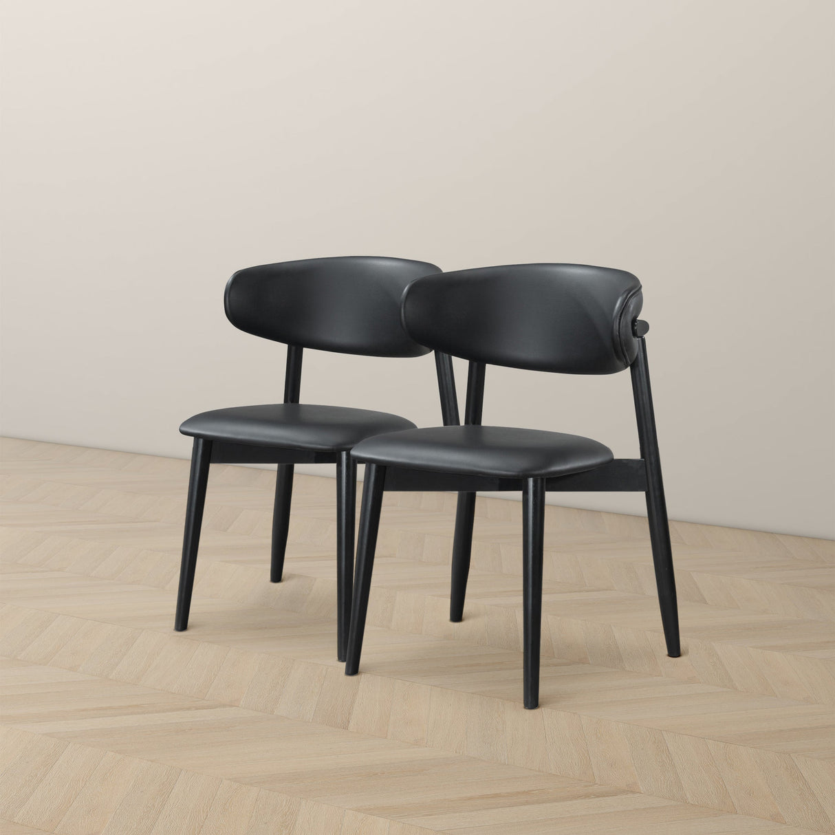 Korbin Dining Chair (Black PU) from Ashcroft Furniture - Luna Furniture