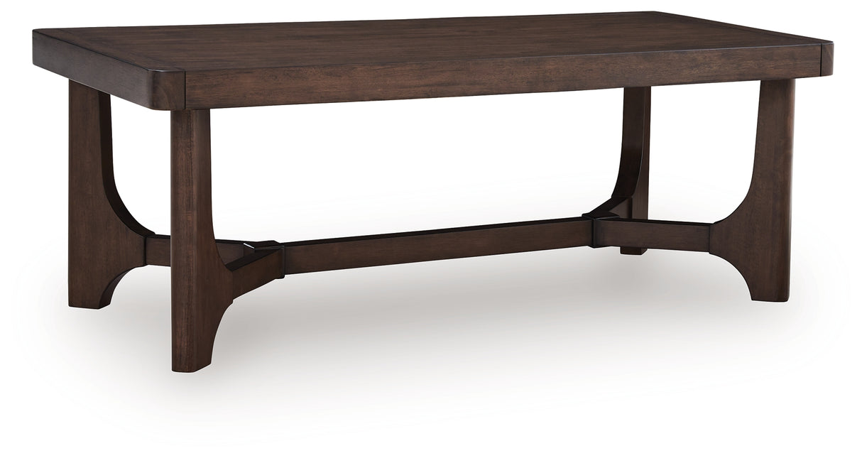 Korestone Dark Brown Coffee Table from Ashley Furniture - Luna Furniture
