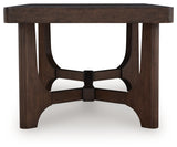 Korestone Dark Brown Coffee Table from Ashley Furniture - Luna Furniture