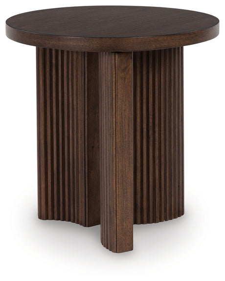Korestone Dark Brown End Table from Ashley - Luna Furniture
