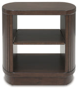 Korestone Dark Brown End Table from Ashley - Luna Furniture